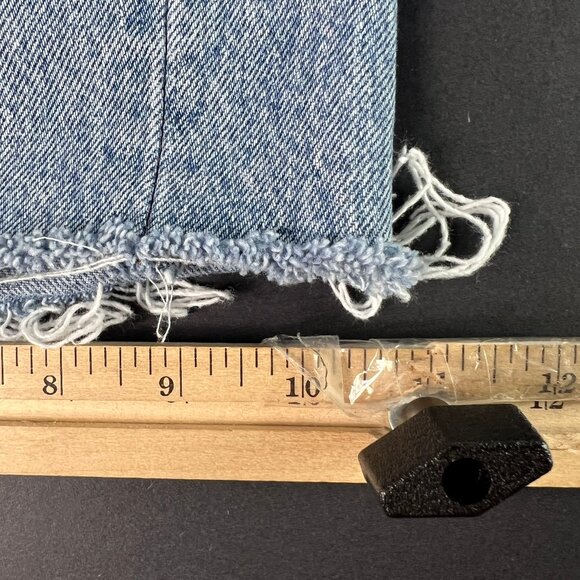 VTG 90s Levi's Jean Short Men 31* 501 Blue Distressed Cut Off Denim Jorts Tag 34 - Picture 11 of 16